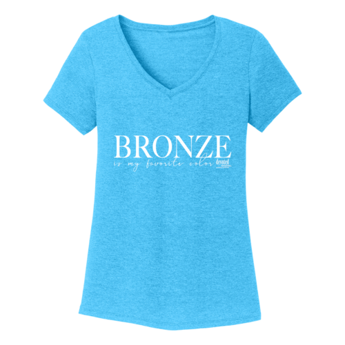DC Bronze Is My Favorite Color V-Neck Tshirt